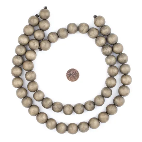 The Bead Chest Natural 16mm Wooden Beads in Brown for Jewelry Making &ndash; Round Loose Wood Spacer Beads I Approximately 25 Beads {2}