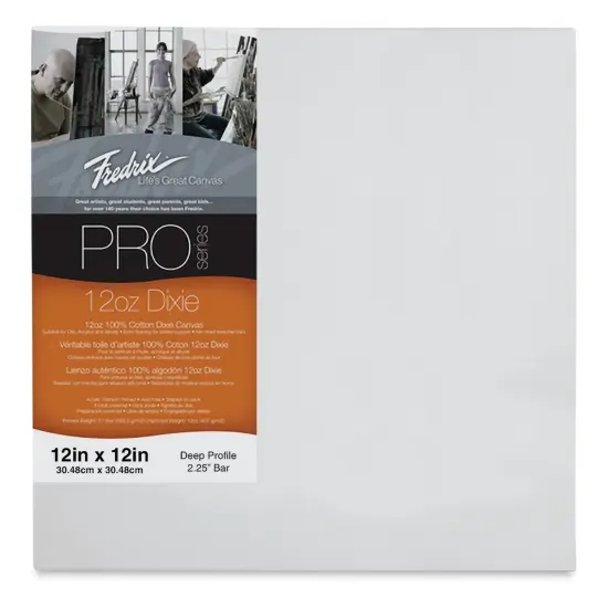 Fredrix Pro Series Dixie Museum Profile Canvas - 12" x 12", 2-1/4" Profile {1}