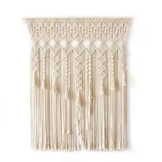Cotton Macrame Woven Wall Hanging Tapestry Handmade Bohemian Boho Art Home Decor {1}