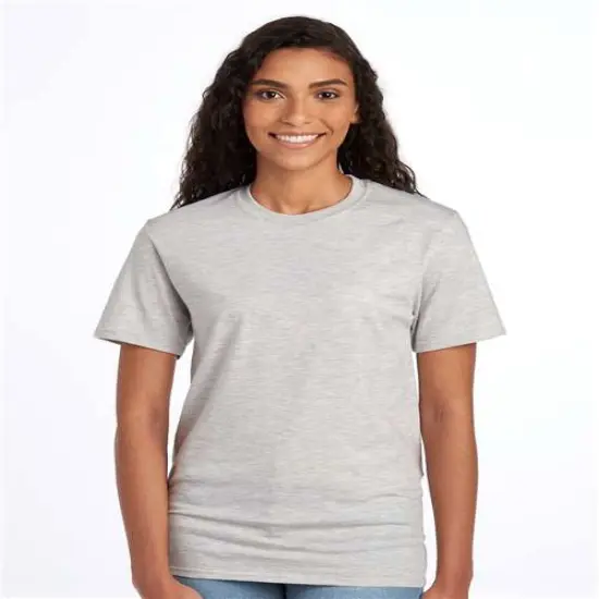 JERZEES&reg; Ring Spun Short Sleeve T-Shirts For Adult's Oatmeal heather {1}
