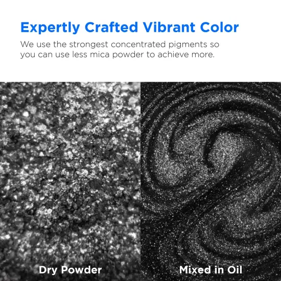 Rolio - 1 Jar Mica Powder (Silver Ash) - 50g / 1.8 oz {2}