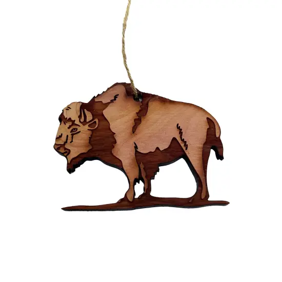 American Buffalo - Cedar Ornament {1}