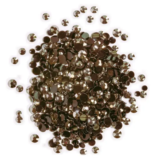 Buttons Galore Jewelz Rhinestones Craft Embellishments Assorted Colors Approx. 1600 Pieces Copper {1}