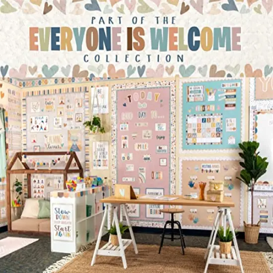 Everyone is Welcome Stripes Straight Rolled Border Trim (TCR8909) {5}