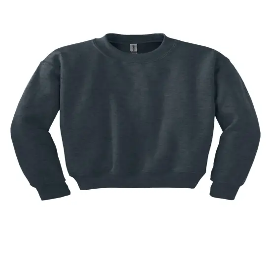 Gildan&reg; Youth Crewneck Long Sweatshirt Dark heather {1}