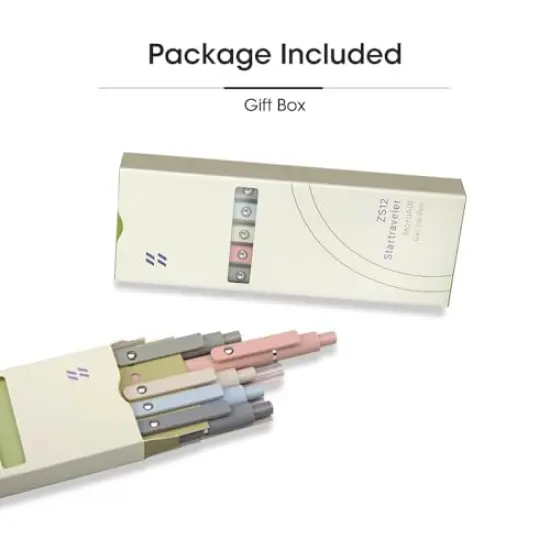 FIOVER 5pcs Gel Pens 0.5mm Quick Dry Black Ink Pens Fine Point Smooth Writing Pen High-End Series Pens for School Office Home Supplies, Gifts for Women and Men (Morandi) {3}