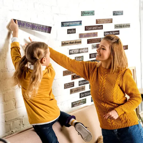 Hotop 42 Pcs Growth Mindset Inspirational Posters Banners Motivational Posters for Classroom Bulletin Board Decor Home Sweet Classroom Motivational Gallery Teacher Door Signs (Farmhouse Style) {3}