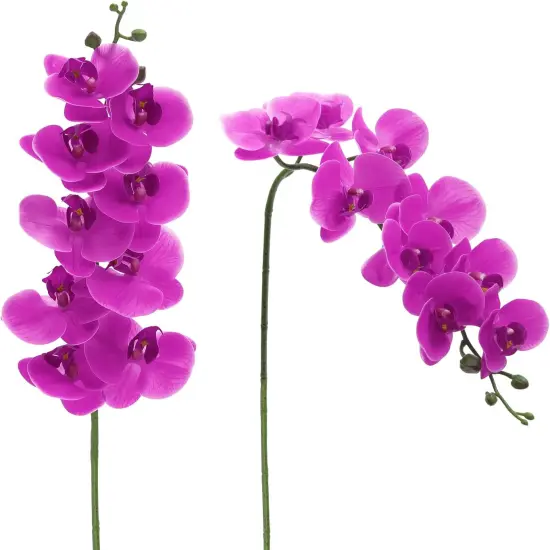 Real Touch Phalaenopsis Orchid Stem - Purple-2 PCS {1}