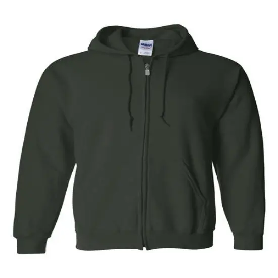 Gildan&reg; Heavy Blend Full Zip Hooded Sweatshirt Forest {1}