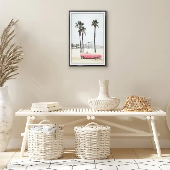 Americanflat Aluminum Picture Frame with Mat - Metal Photo Frame - Black Metal Molding Frame - Shatter Resistant Glass - Hanging Hardware {12}