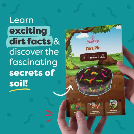 BAKETIVITY Dirt Pie Kids Baking Kit | Delicious Chocolate Cake Kids Baking Set for Girls & Boys | Baking Set for Kids with Pre-Measured Ingredients {3}
