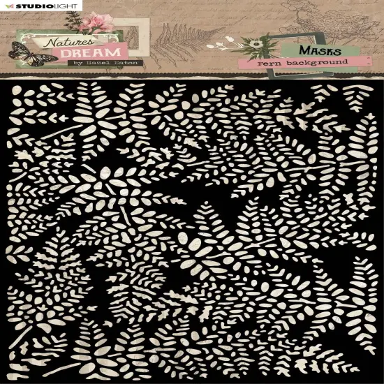Studio Light HEN Natures Dream 5.9"X8.25" Stencil-Nr. 238, Fern Background {1}