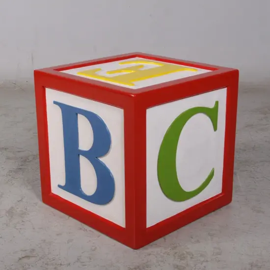 Letter Block Alphabet 18" Over Sized Statue {5}
