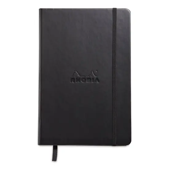 Rhodia Hardcover Webnotebook - Black, 5-1/2" x 8-1/4", Dot Grid {1}