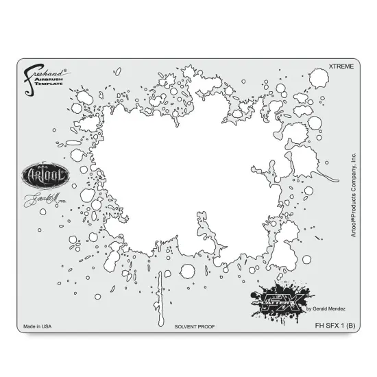 Iwata Artool Freehand Template - Splatter FX {2}