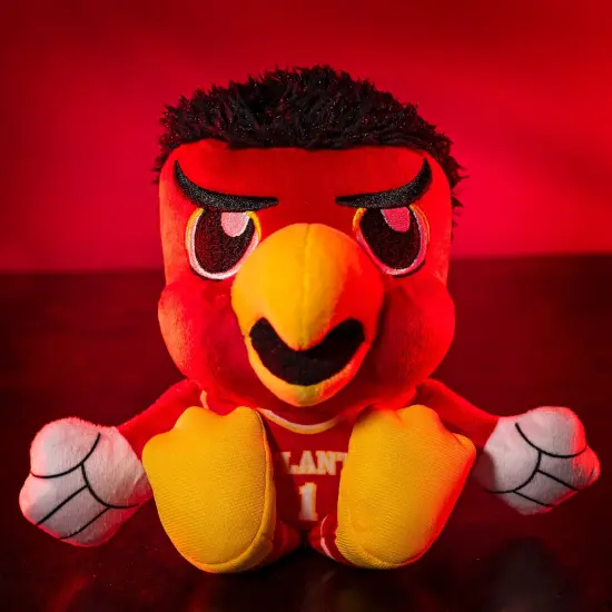 Bleacher Creatures Atlanta Hawks Harry the Hawk Mascot 8" Kuricha Sitting Plush {2}