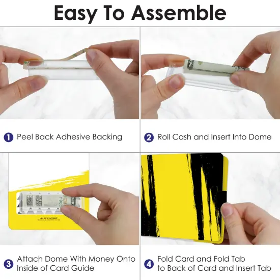 Big Dot of Happiness Best Is Yet To Come Assorted Grad - DIY Graduation Cash Holder Gift - Funny Money Cards - Set of 6 {6}