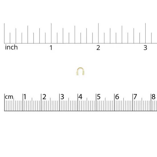 JewelrySupply Gold Filled Wire Protector Guard .021" Hole (Package of 10) {4}