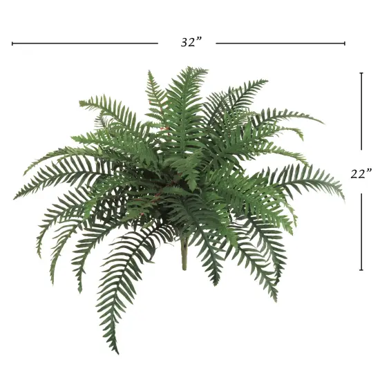 6-Pack: River Fern Plant with 30 Silk Fronds, 32" Wide by Floral Home® {2}