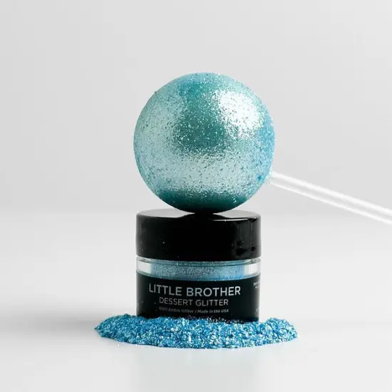 Shine Dessert Glitter: "Little Brother" - Light Blue Edible Dessert Glitter {1}