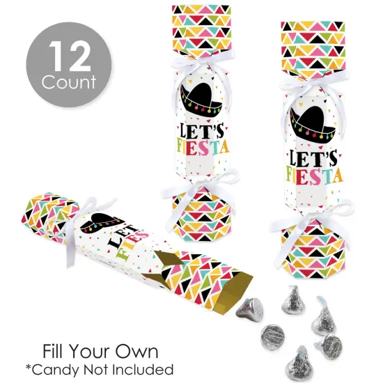 Big Dot of Happiness Let's Fiesta - No Snap Mexican Fiesta Party Table Favors - DIY Cracker Boxes - Set of 12 {4}