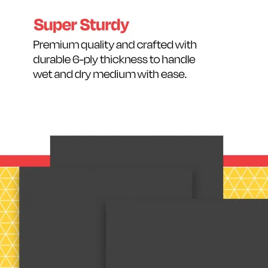 School Smart Railroad Board, 22 x 28 Inches, 6-Ply, Black, Pack of 25 {7}