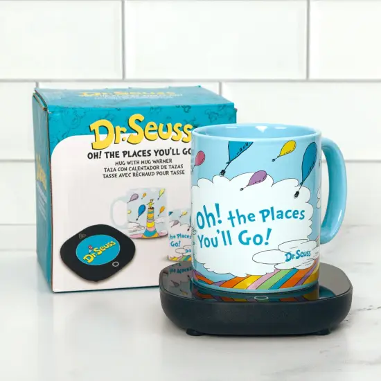 Uncanny Brands Dr. Seuss Oh, the Places You'll Go Mug with Warmer {5}