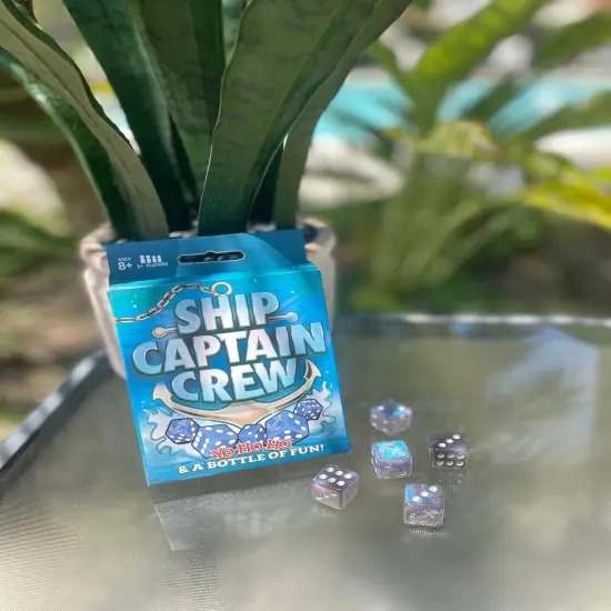 Ship Captain Crew Dice Game, Great for Party Favors, Family Games, Stocking Stuffer, Travel Games, and Camping Games, Dice Games for Adults, Fun Games for Family Game Night {6}