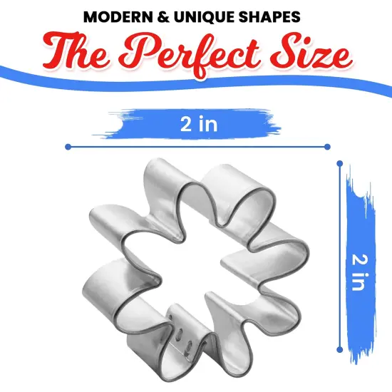 Daisy Cookie Cutter 2 in - Made in the USA &ndash; By CookieCutter.Com Cookie - Tin Plate Steel {2}