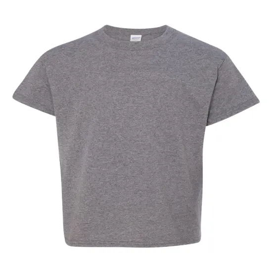 Gildan&reg; Heavy Cotton Youth Crewneck Short Sleeve T-Shirt - 5000B Graphite heather {2}