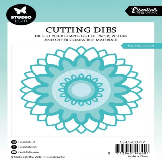 Studio Light Essentials Cutting Dies-Nr. 717, Floral Circle {3}