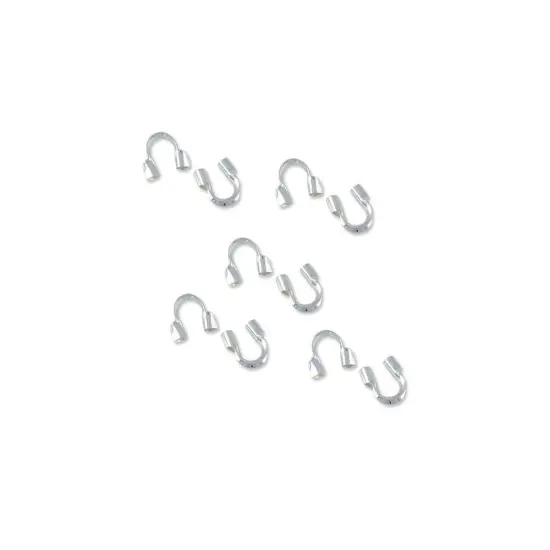 Wire Protector Guard 1.0mm Hole Sterling Silver (1-Pc) {2}