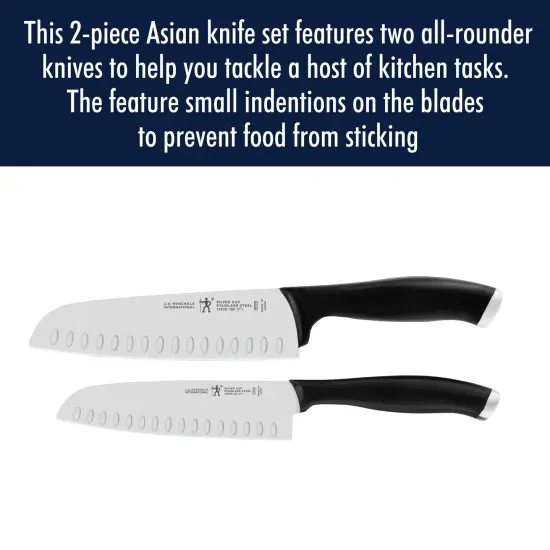 Henckels Silvercap 2-pc Asian Knife Set {3}