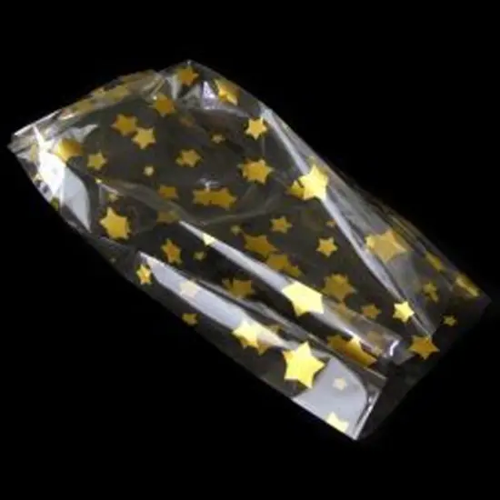 Pleated Gold Star Bags 11 1/2 inches tall by 5 inches wide | RAHEEV&reg; {5}