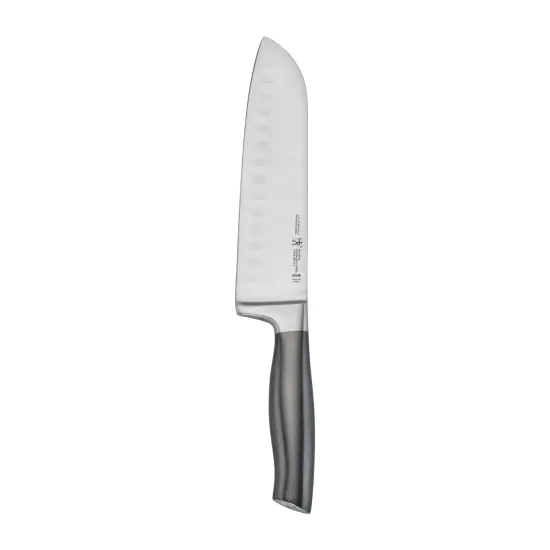 HENCKELS Graphite Hollow Edge Santoku Knife {1}