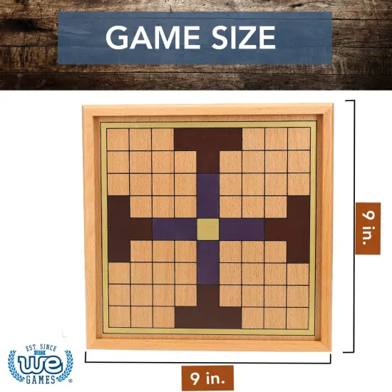 WE Games King's Table Wooden Board Game, Tablut Viking Strategy Game {4}