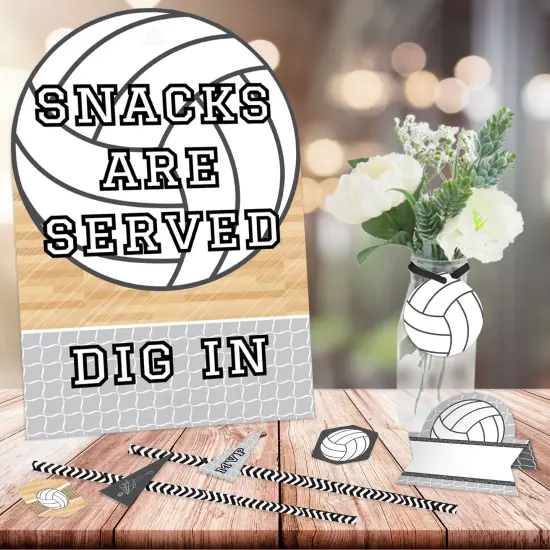 Big Dot of Happiness Bump, Set, Spike - Volleyball - DIY Baby Shower or Birthday Party Concession Signs - Snack Bar Decorations Kit - 50 Pieces {3}