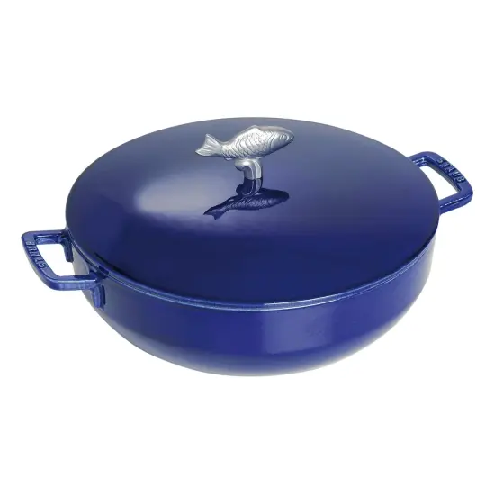 Staub Cast Iron 5-qt Bouillabaisse Pot - Dark Blue {1}