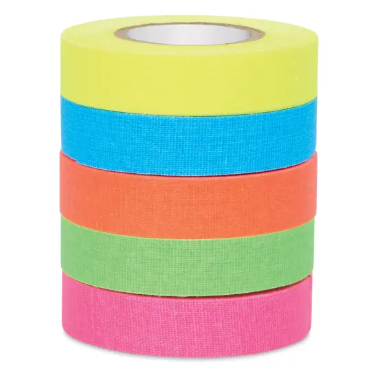 Blick Gaff Stacks Tape - Neon, Pkg of 5 {1}