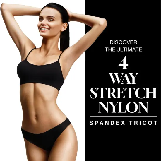 FabricLA | Nylon Spandex | 4 Way Stretch | Swimwear Tricot Fabric | Silver | Half-Yard {2}