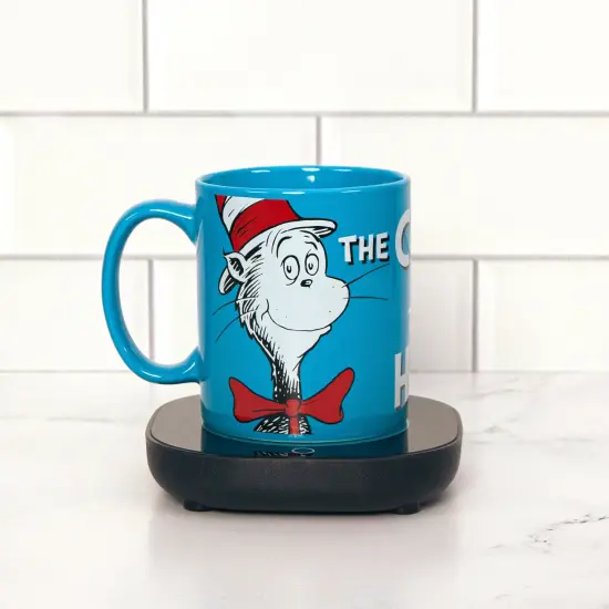 Uncanny Brands Dr. Seuss Cat In The Hat Mug with Warmer {4}