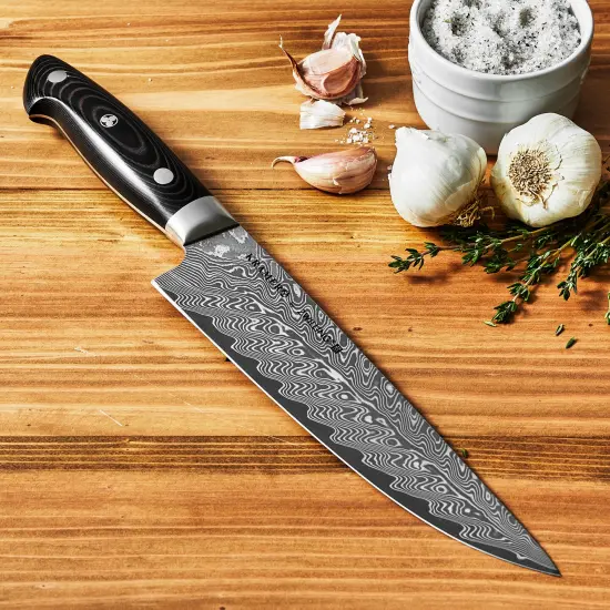 KRAMER by ZWILLING EUROLINE Damascus Collection 8-inch Narrow Chef's Knife {3}