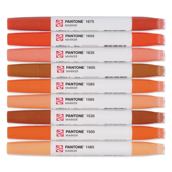 Pantone Dual Tip Markers - Warm Red, Set of 9 {1}