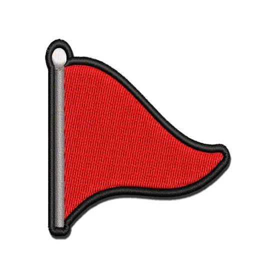 Red Flag Warning Dating Funny Multi-Color Embroidered Iron-On or Hook & Loop Patch Applique {1}