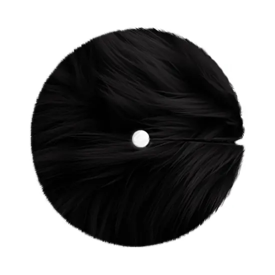 FabricLA 60" Black Faux Fur Christmas Tree Skirt - Fluffy Plush Tree Skirt (152cm) for Holiday Decorations {2}