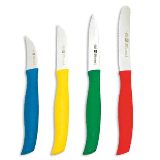 ZWILLING TWIN Grip 4-pc Multi-Colored Paring Knife Set {1}