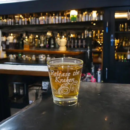 2oz Release the Kraken Shotglass LASER {2}