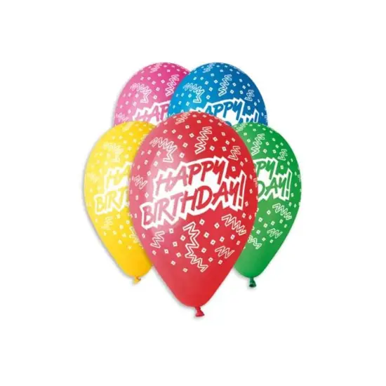 Assorted Birthday Hat Balloons, Celebrations with 50 Joyful Pieces of Festive Fun | RAHEEV&reg; {4}