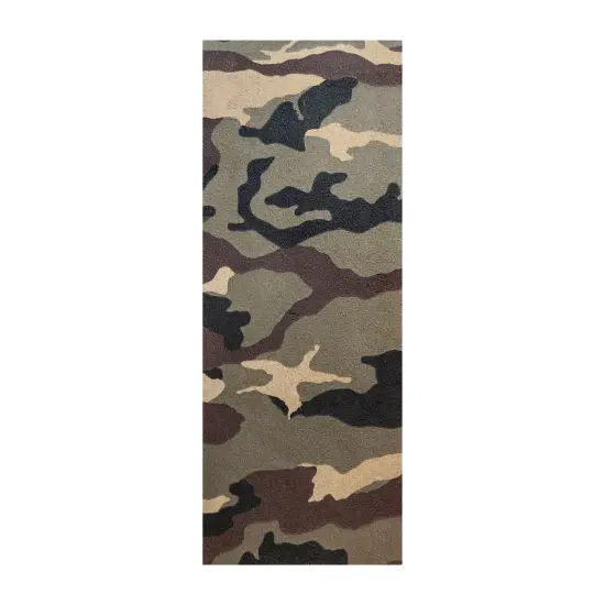 Realeather(R) Crafts Printed Leather Trim 9"X3"-Camo {3}