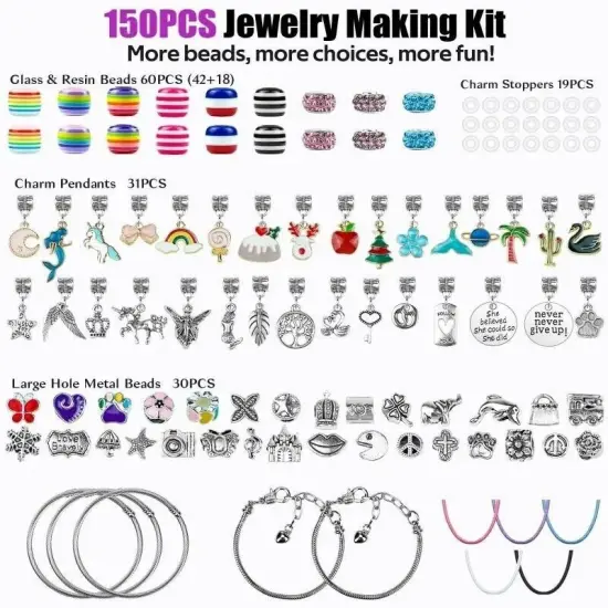 Bracelet making kit for Girls,Arts and Crafts for kids girls age 5-12,Girls toys {3}